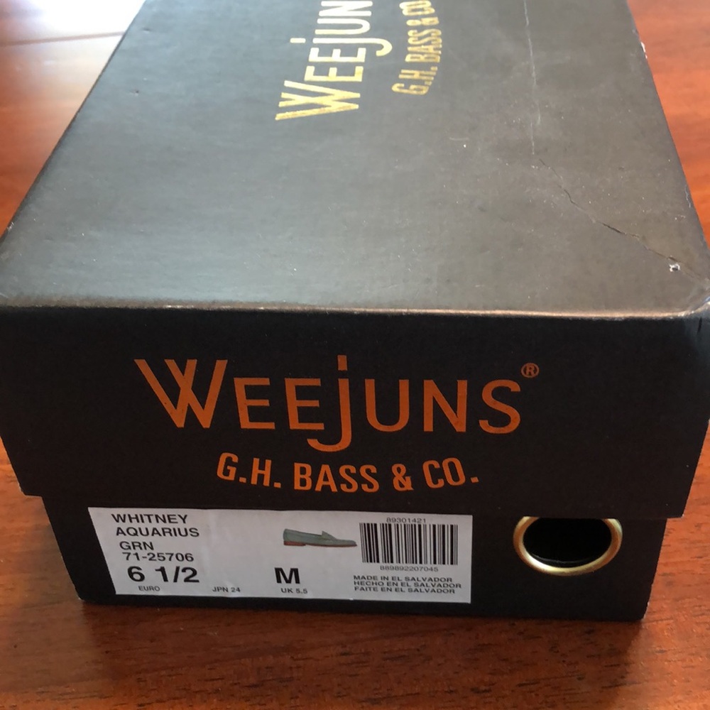 GH BASS Leather Weejuns Whitney Aquarius Loafers Size 6.5 - Picture 10 of 13